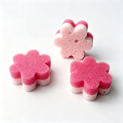 Flower Temp-Sponge – Softens in Warm Water, Ideal for Kitchen Hygiene