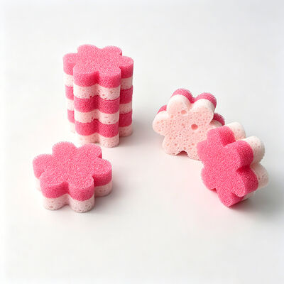 Flower Temp-Sponge – Softens in Warm Water, Ideal for Kitchen Hygiene