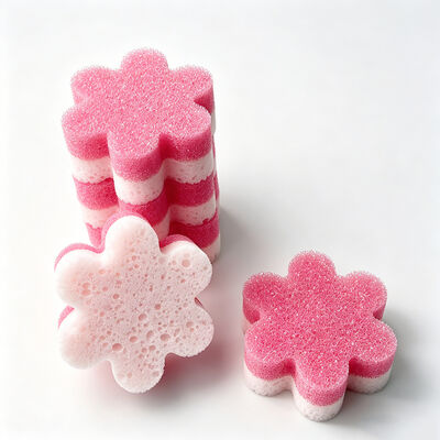 Flower Temp-Sponge – Softens in Warm Water, Ideal for Kitchen Hygiene