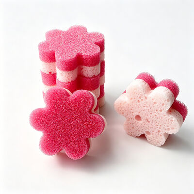 Flower Temp-Sponge – Softens in Warm Water, Ideal for Kitchen Hygiene
