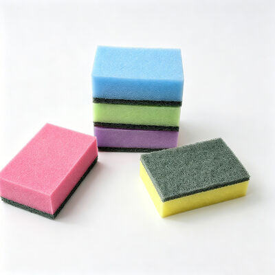 Dual-Sided Scrubber – Soft Sponge + Tough Scourer, Cleans All Cookware