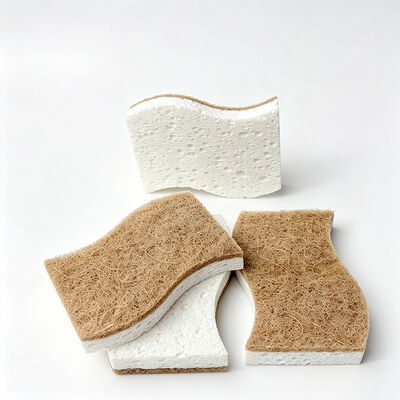 Wet & Dry Use, Surface-Safe, High-Efficiency Scrubbing – Sisal Scouring Pad Composite Sponge