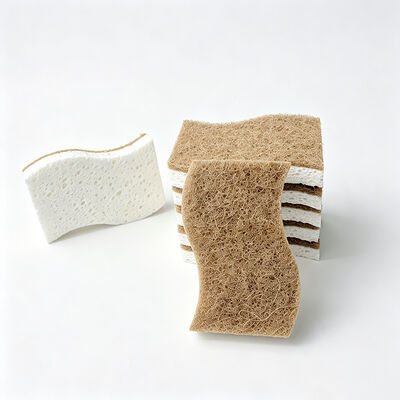 Wet & Dry Use, Surface-Safe, High-Efficiency Scrubbing – Sisal Scouring Pad Composite Sponge