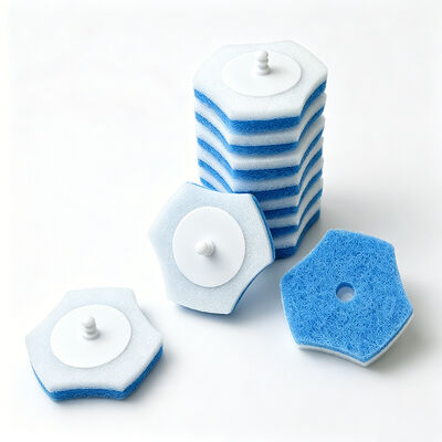 Water-Activated, Scratch-Free, Customizable – Disposable Toilet Brush Refill Head 