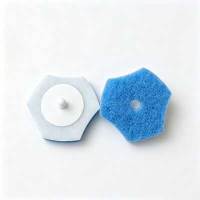 Water-Activated, Scratch-Free, Customizable – Disposable Toilet Brush Refill Head 