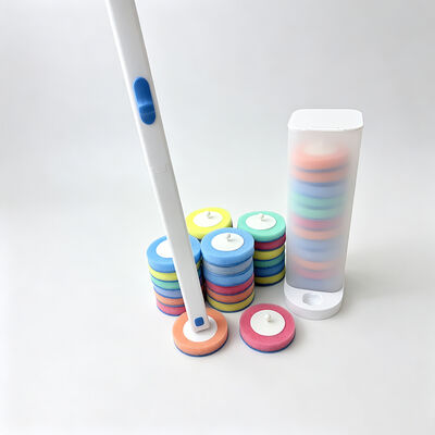 Toilet Brush Set – Replaceable Heads with Built-In Cleaner for Hygiene