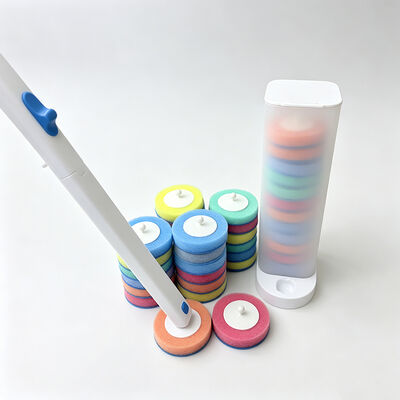 Toilet Brush Set – Replaceable Heads with Built-In Cleaner for Hygiene