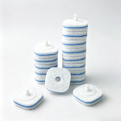 Disposable toilet brush sponge refills strong foam concentration multiple options available