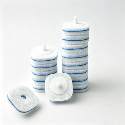 Disposable toilet brush sponge refills strong foam concentration multiple options available