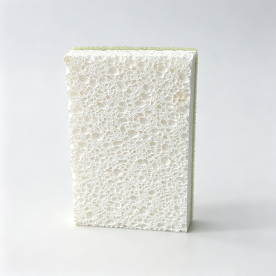 Green sisal scouring pad made from composite cellulose sponge  biodegradable compostable