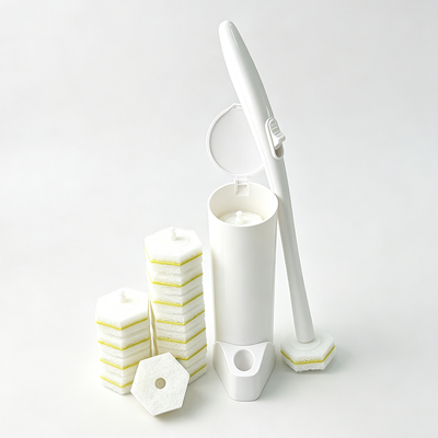 Toilet Brush Set – Sturdy ABS Handle & Holder for Daily Hygiene Cleaning