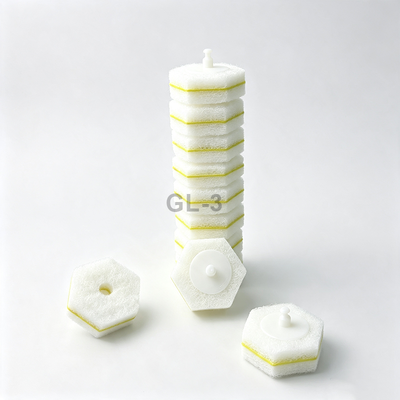 Wholesale production of disposable toilet brush replacement heads, sponge scouring pad materials