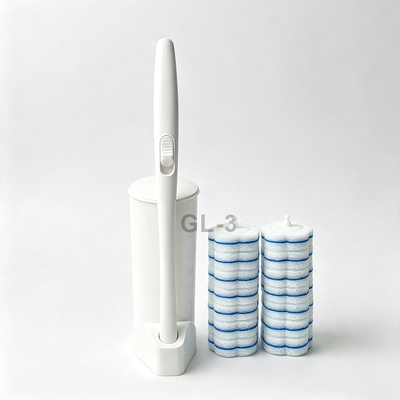Disposable toilet brush set ABS for thorough cleaning of household toilets