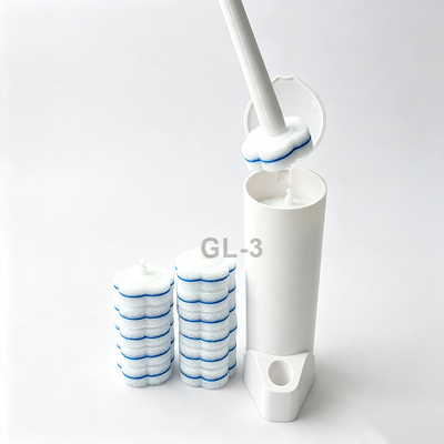 Disposable toilet brush set ABS for thorough cleaning of household toilets