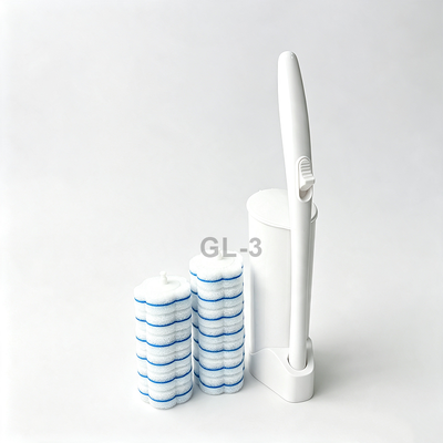 Disposable toilet brush set ABS for thorough cleaning of household toilets