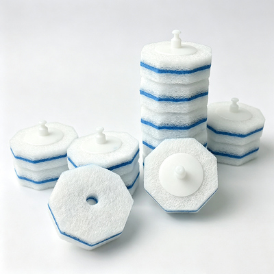 Disposable toilet brush replacement heads  with strong fragrances and thorough cleaning
