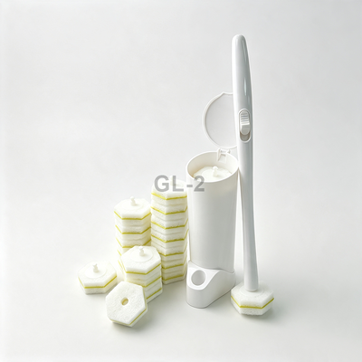 Disposable Toilet Brush No Touch Wand Odor Control Built-In Cleaner Refills 12 Counts
