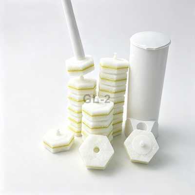 Disposable Toilet Brush No Touch Wand Odor Control Built-In Cleaner Refills 12 Counts