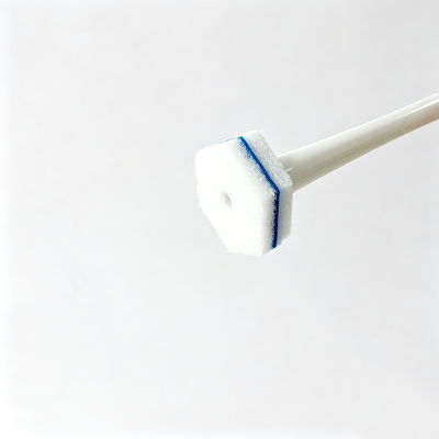 Biodegradable Disposable Toilet Brush with 41 cm Handle and Wall Mount Drip Free Holder for 90 Days Biodegradation