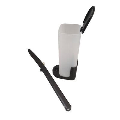 Disposable Toilet Brush Set with Wall Holder and Refill Heads for Hygienic Bathroom Cleaning